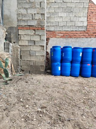 Parck 4 bidones 60l con tapadera de rosca