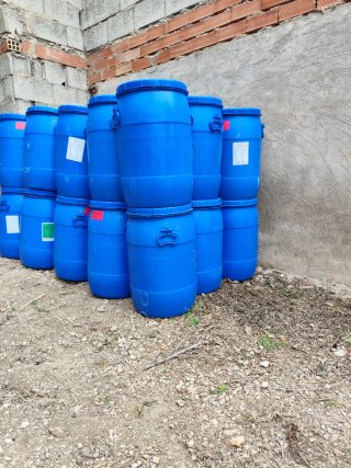 Parck 4 bidones 60l con tapadera de rosca
