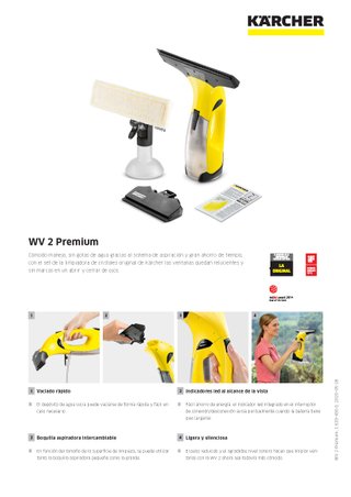 Limpiadora vidrios / ventanas KARCHER WV 2 Premium