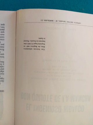 Libro antiguo El ingenioso hidalgo Don Quijote