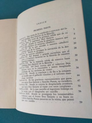 Libro antiguo El ingenioso hidalgo Don Quijote