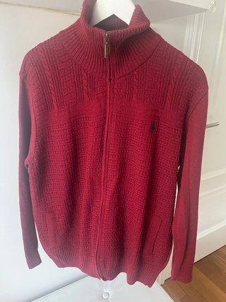 Chaqueta de punto rojo talla L