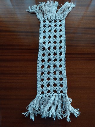 Naperon Renda Vintage Retangular Franjas