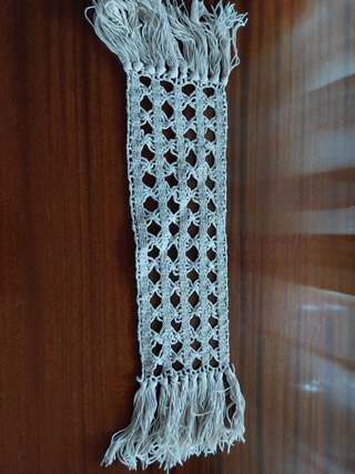 Naperon Renda Vintage Retangular Franjas