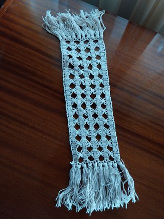 Naperon Renda Vintage Retangular Franjas
