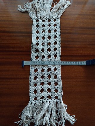 Naperon Renda Vintage Retangular Franjas