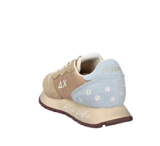 Sneakers Sun 68 beige e azzurro