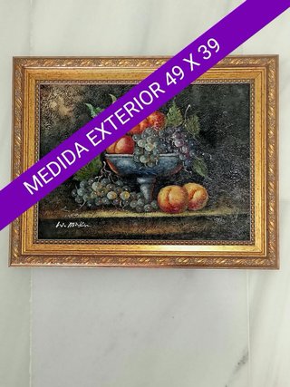 Cuadro al óleo Frutas