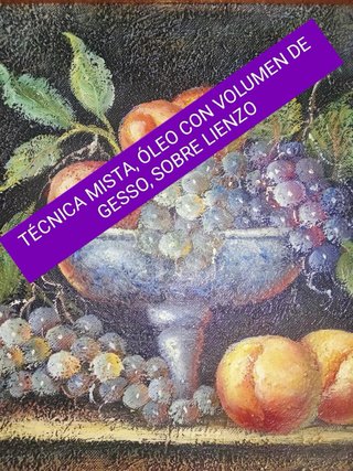Cuadro al óleo Frutas