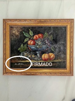 Cuadro al óleo Frutas