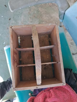 Caja de madera decorada
