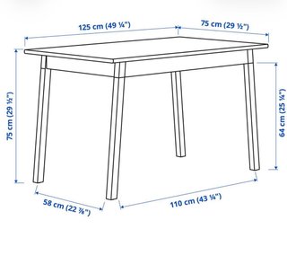 Mesa de madera Ikea