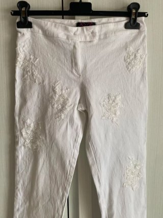 Pantalone donna ricamato tg M Silla
