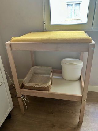 Cambiador bebé madera Ikea
