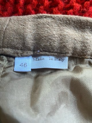 Red Valentino mini gonna a pantaloni lana rosa