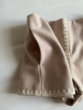 Red Valentino mini gonna a pantaloni lana rosa