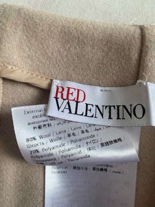 Red Valentino mini gonna a pantaloni lana rosa