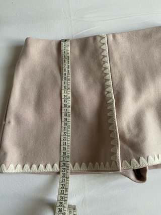 Red Valentino mini gonna a pantaloni lana rosa
