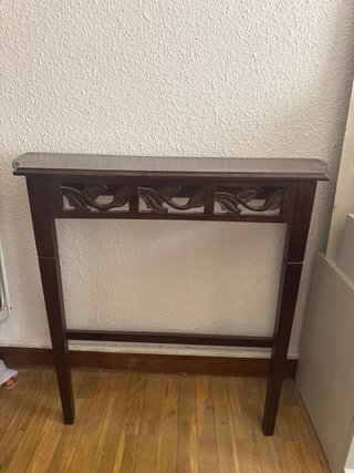 Consola recibidor estrecha madera maciza