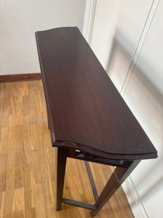Consola recibidor estrecha madera maciza