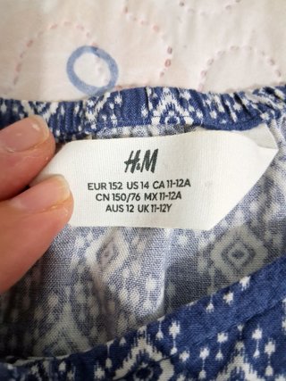 Vestido niña estampado talla 11-12