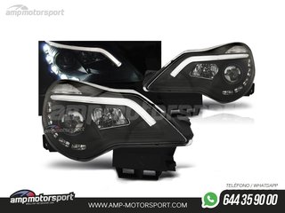 FAROS DELANTEROS LUZ DIURNA LED REAL + TUBE LIGHT PARA OPEL CORSA D