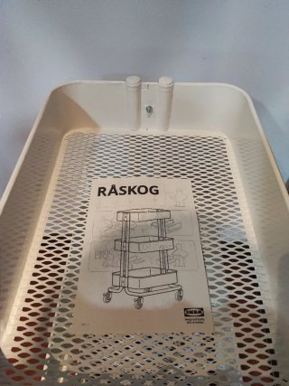 Carrito Auxiliar Ikea Raskog Blanco