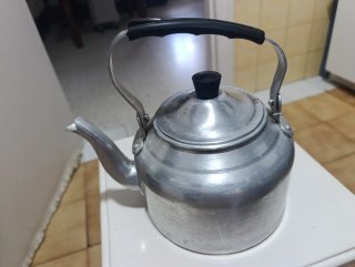 Cafetera antigua de aluminio Poco uso