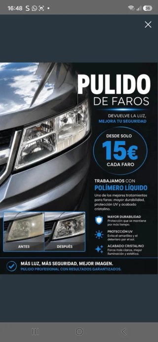 Pulido de faros