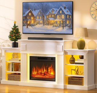Chimenea Eléctrica Blanca 72