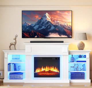 Chimenea Eléctrica Blanca 72