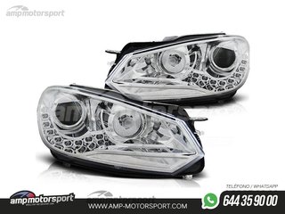 FAROS DELANTEROS LUZ DIURNA LED REAL DRL PARA VOLKSWAGEN GOLF MK6
