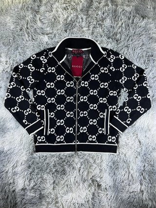 Chaqueta Gucci GG Monograma Negra Talla S Nueva