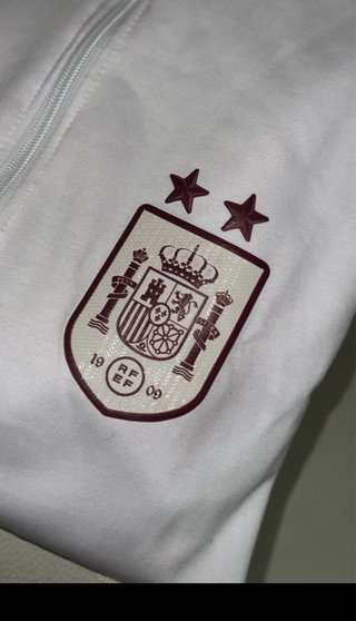 Chándal Adidas España Beige y Rojo