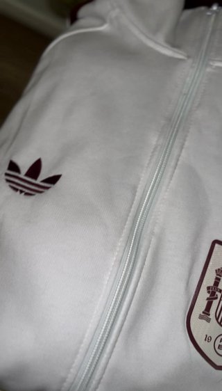 Chándal Adidas España Beige y Rojo
