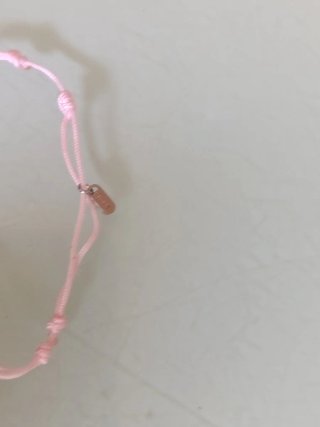 Pulsera Tous Rosa Cuerda Oso Dorado