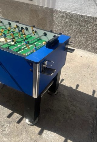 Futbolín azul para casa