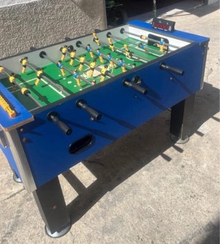Futbolín azul para casa