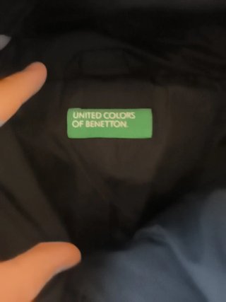 Abrigo Benetton Negro Mujer Embarazo