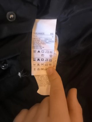 Abrigo Benetton Negro Mujer Embarazo
