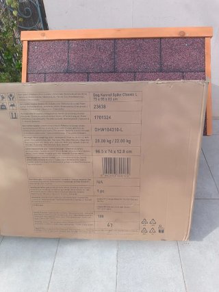 Caseta perro madera Talla L