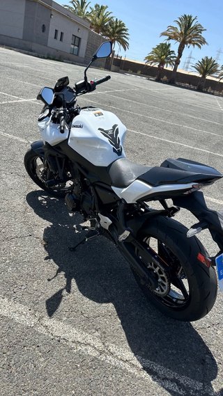 Kawasaki Z650 Naked Blanca y Negra