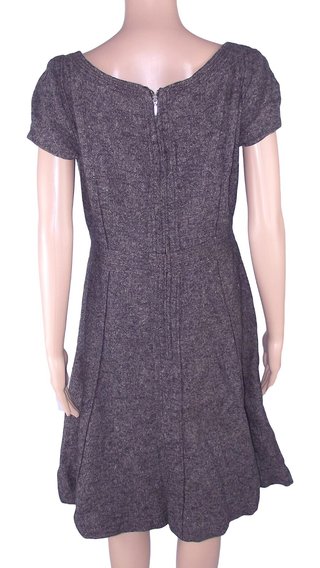 Zara Abito Xl Da Donna Lana Ginocchio Grigio