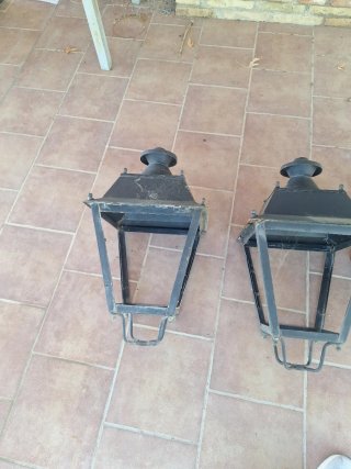 Faroles de forja metalicos