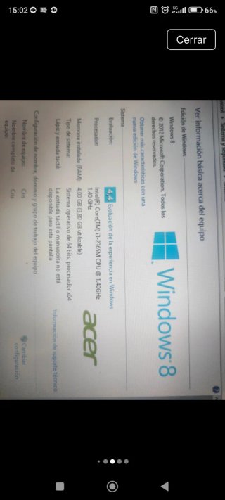 Portátil Acer Aspire V5 Negro
