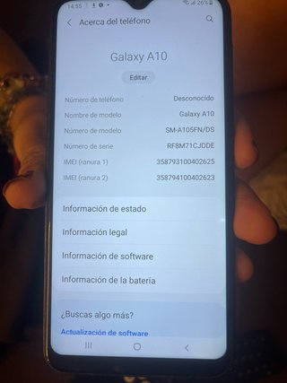 Samsung Galaxy A10 Negro