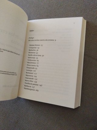 El libro de los errores en la cocina