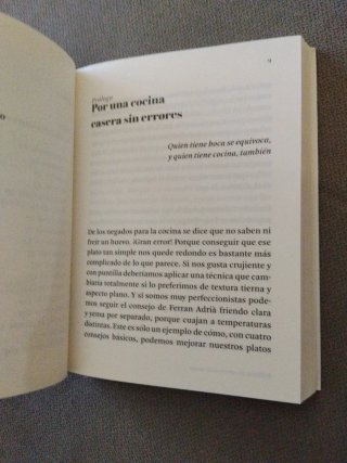 El libro de los errores en la cocina