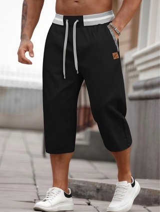 Pantalones cortos negros para hombre