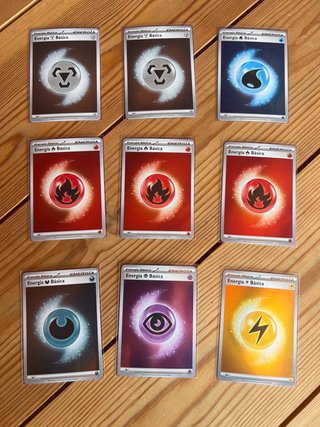 Lote 9 Energías Holo Asc ES Pokémon